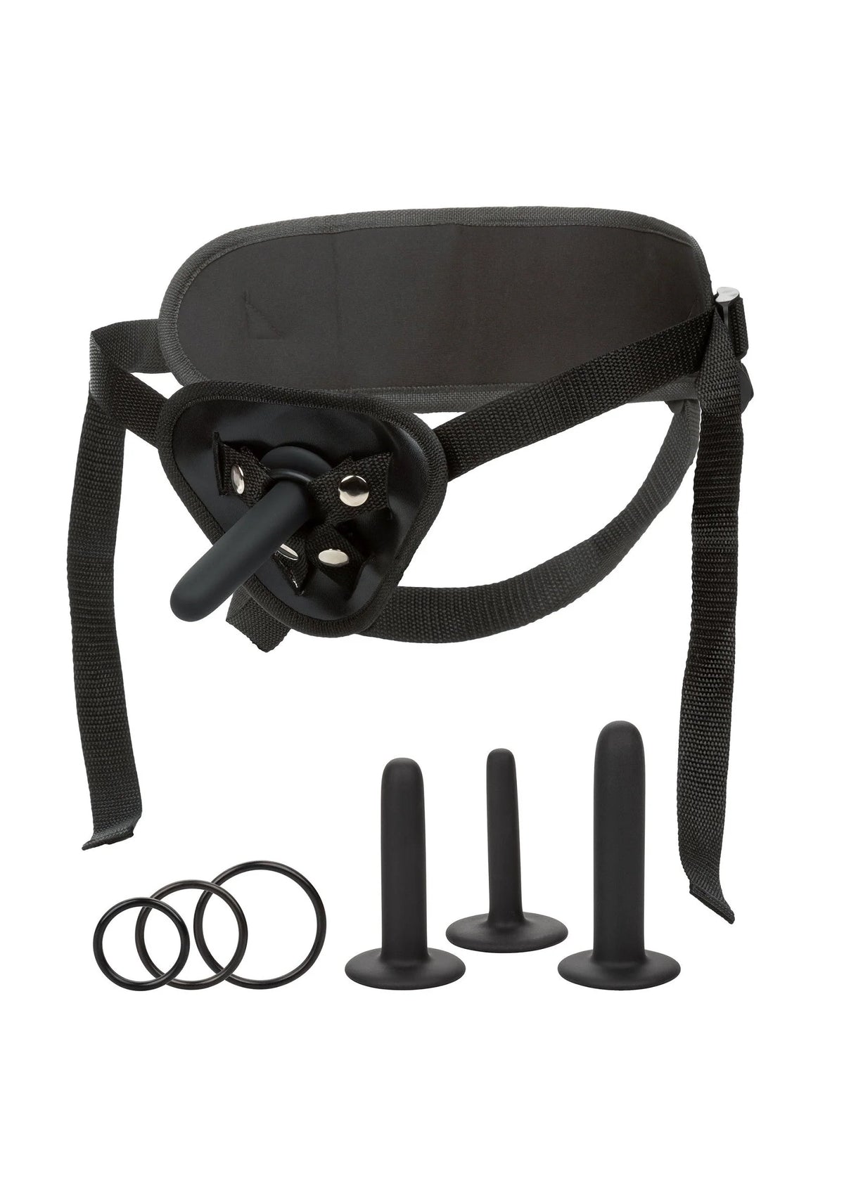 Bestel: Boundless Silicone Pegging Kit by CalExotics - bij Happytoys: de erotische sex webshop | liever Happy dan Easy ⭐⭐⭐⭐⭐ - Default Title - 14219 - BLACK