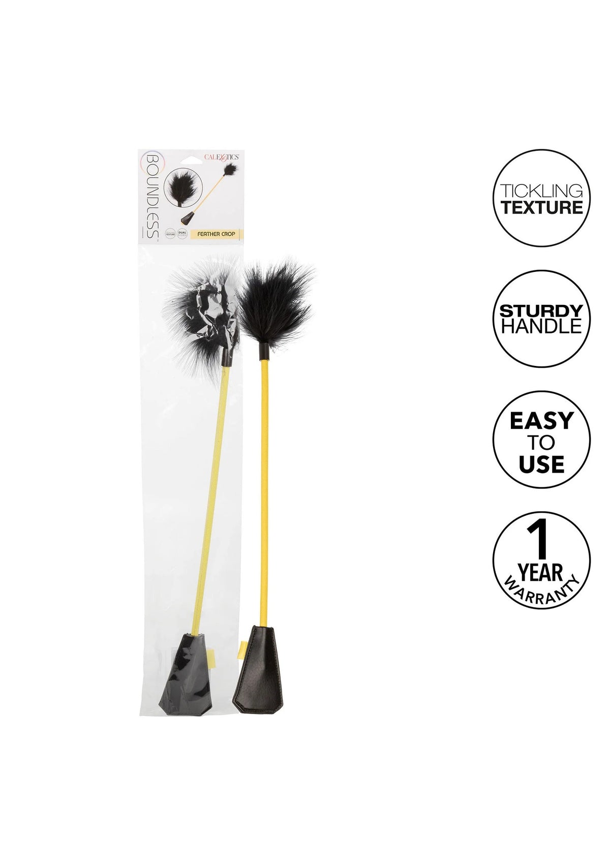 Bestel: Boundless Feather Crop by CalExotics - bij Happytoys: de erotische sex webshop | liever Happy dan Easy ⭐⭐⭐⭐⭐