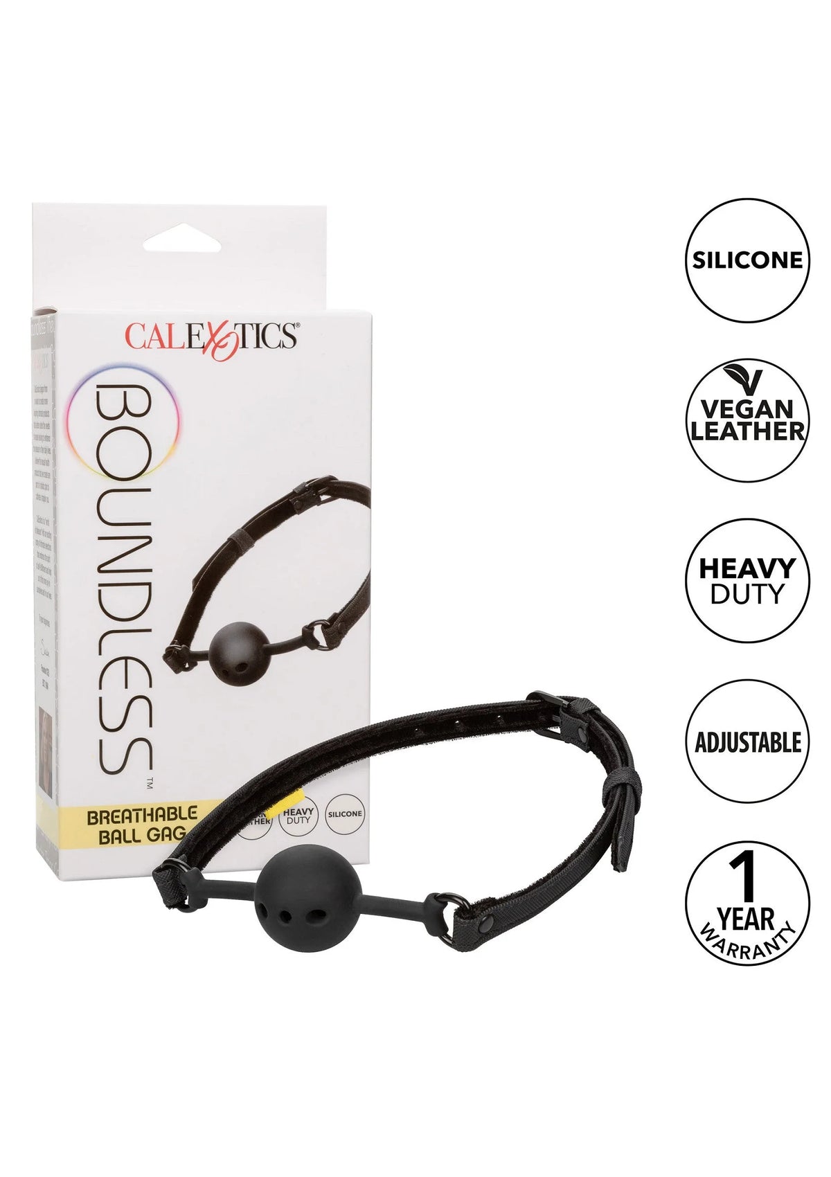 Bestel: Boundless Breathable Ball Gag CalExotics - bij Happytoys: de erotische sex webshop | liever Happy dan Easy ⭐⭐⭐⭐⭐