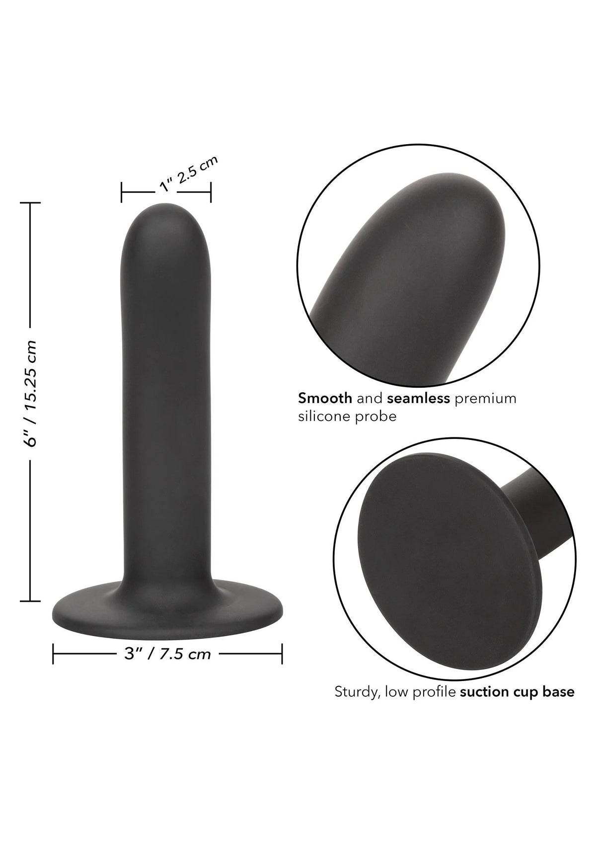 Bestel: Boundless 6”/15.25 cm Smooth by CalExotics - bij Happytoys: de erotische sex webshop | liever Happy dan Easy ⭐⭐⭐⭐⭐