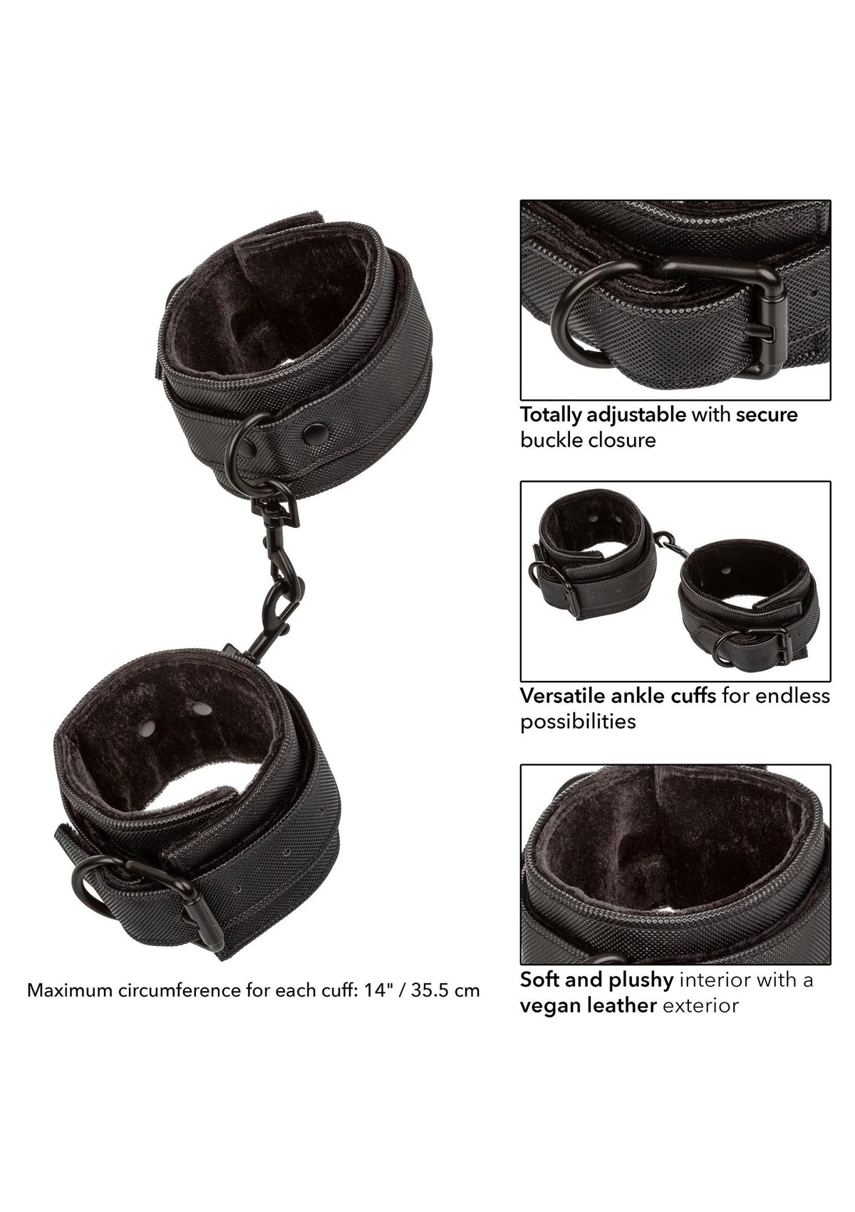 Bestel: Boundless Ankle Cuffs by CalExotics - bij Happytoys: de erotische sex webshop | liever Happy dan Easy ⭐⭐⭐⭐⭐