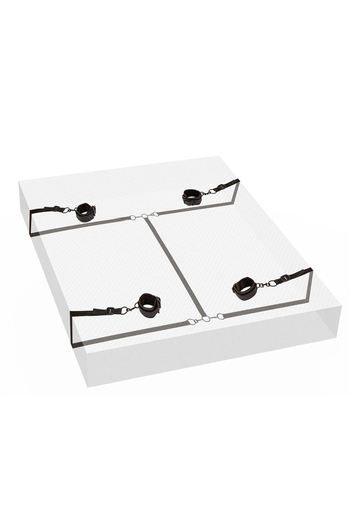 Bestel: Boundless Bed Restraint by CalExotics - bij Happytoys: de erotische sex webshop | liever Happy dan Easy ⭐⭐⭐⭐⭐ - Default Title - 14246 - BLACK