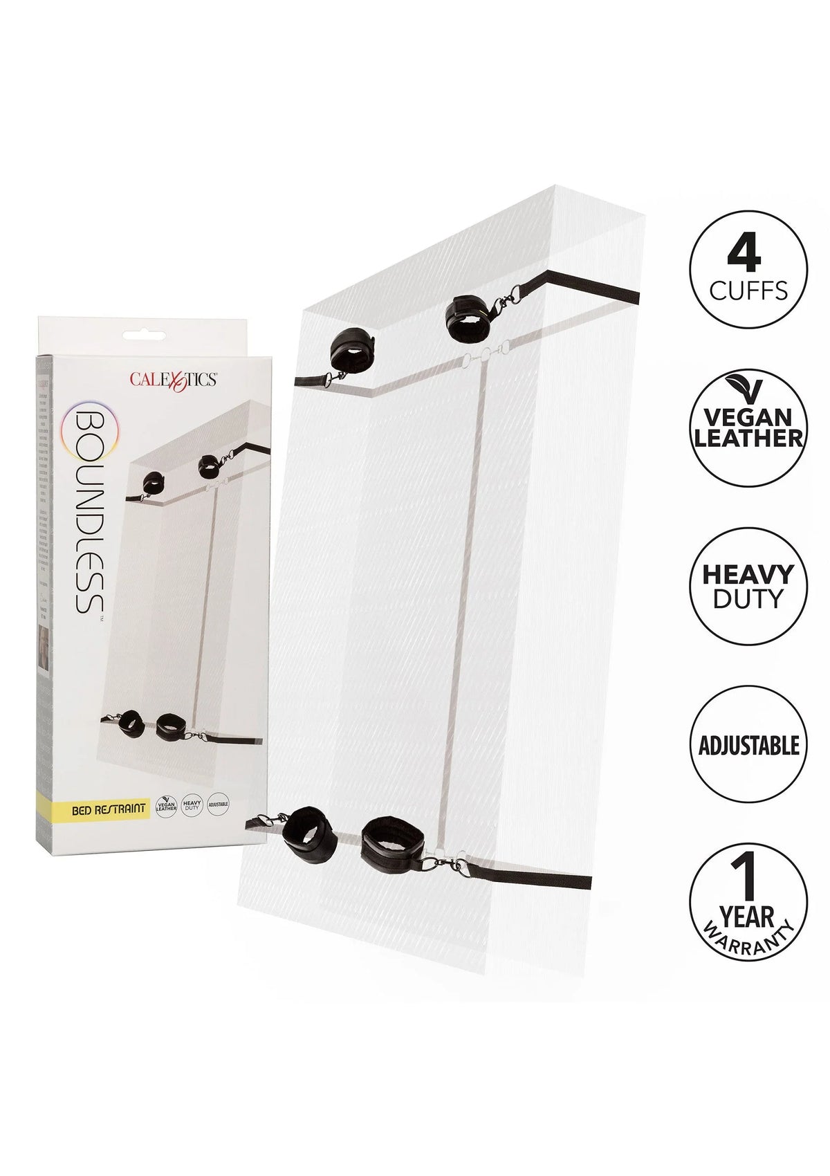 Bestel: Boundless Bed Restraint by CalExotics - bij Happytoys: de erotische sex webshop | liever Happy dan Easy ⭐⭐⭐⭐⭐