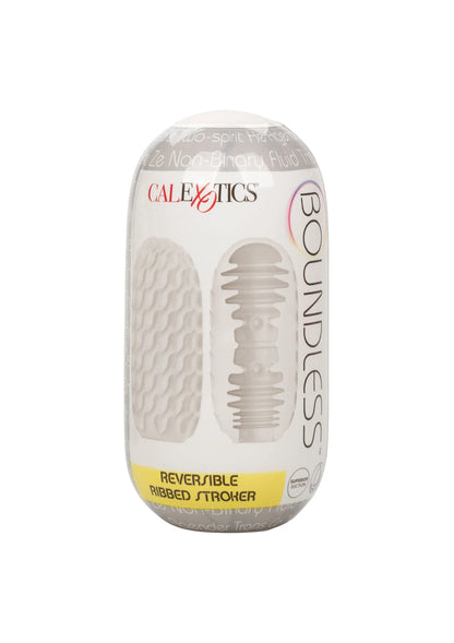 Bestel: Boundless Reversible Ribbed Stroker by CalExotics - bij Happytoys: de erotische sex webshop | liever Happy dan Easy ⭐⭐⭐⭐⭐