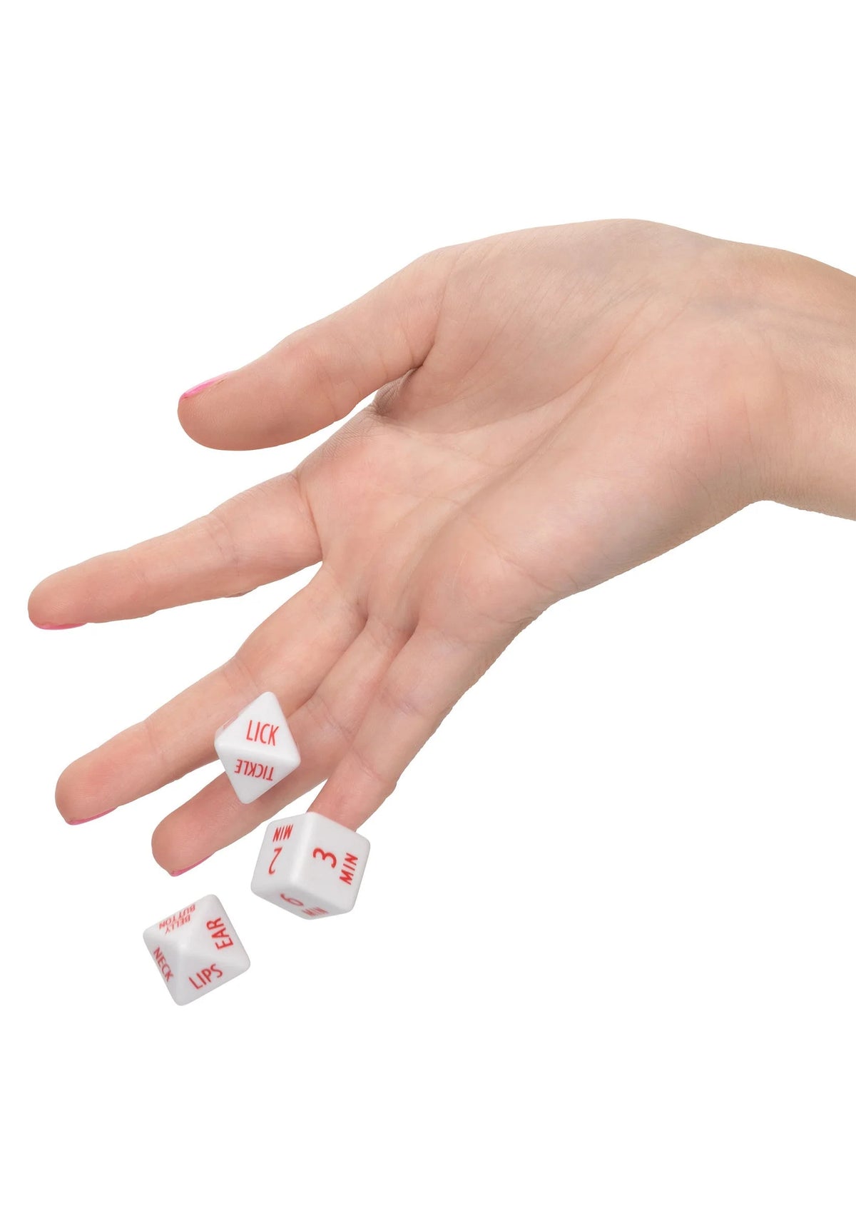 Bestel: Tempt & Tease Dice (EN) by CalExotics - bij Happytoys: de erotische sex webshop | liever Happy dan Easy ⭐⭐⭐⭐⭐
