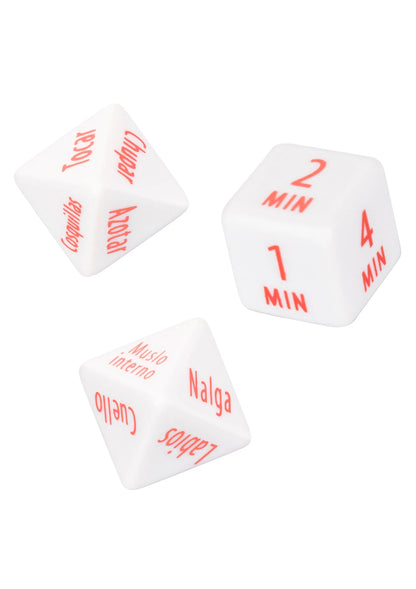 Bestel: Tempt & Tease Dados dice (ESP) by CalExotics - bij Happytoys: de erotische sex webshop | liever Happy dan Easy ⭐⭐⭐⭐⭐ - Default Title - 14264 - WHITE