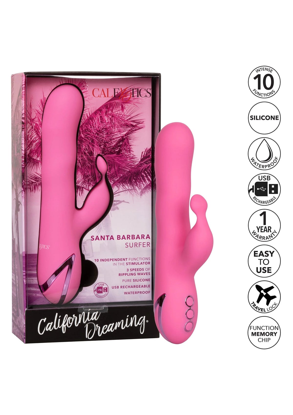 Bestel: California Dreaming Santa Barbara Surfer by CalExotics - bij Happytoys: de erotische sex webshop | liever Happy dan Easy ⭐⭐⭐⭐⭐