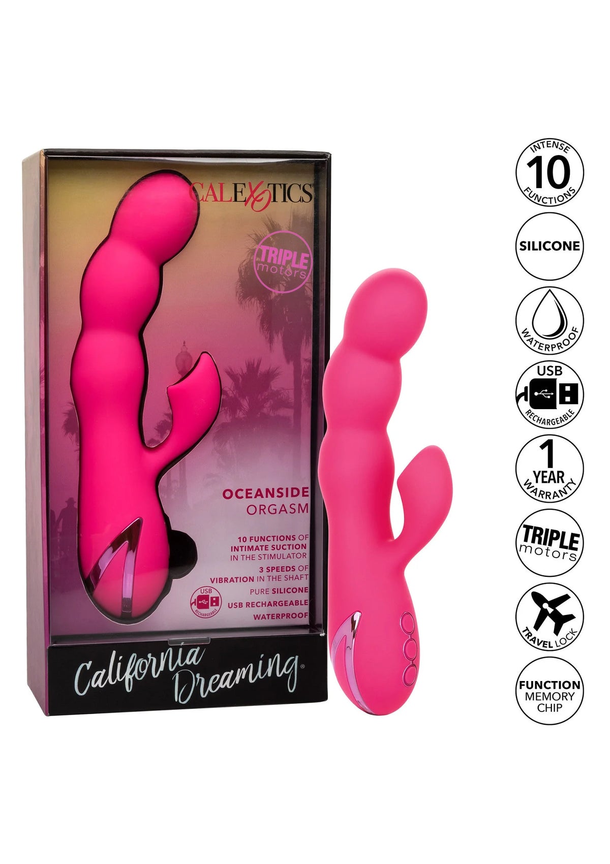 Bestel: California Dreaming Oceanside Orgasm by CalExotics - bij Happytoys: de erotische sex webshop | liever Happy dan Easy ⭐⭐⭐⭐⭐