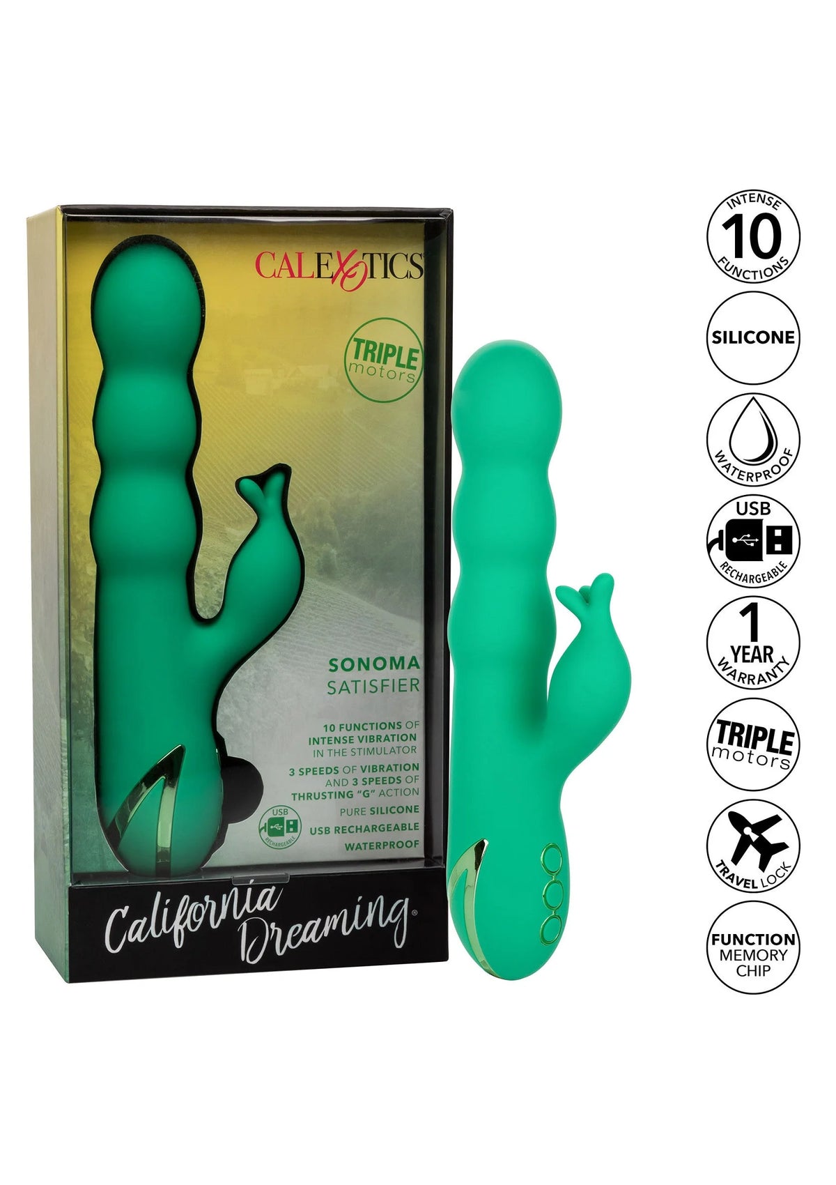 Bestel: California Dreaming Sonoma  by CalExotics - bij Happytoys: de erotische sex webshop | liever Happy dan Easy ⭐⭐⭐⭐⭐