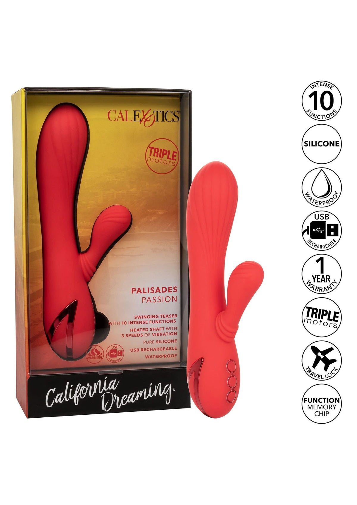 Bestel: California Dreaming Palisades Passion by CalExotics - bij Happytoys: de erotische sex webshop | liever Happy dan Easy ⭐⭐⭐⭐⭐