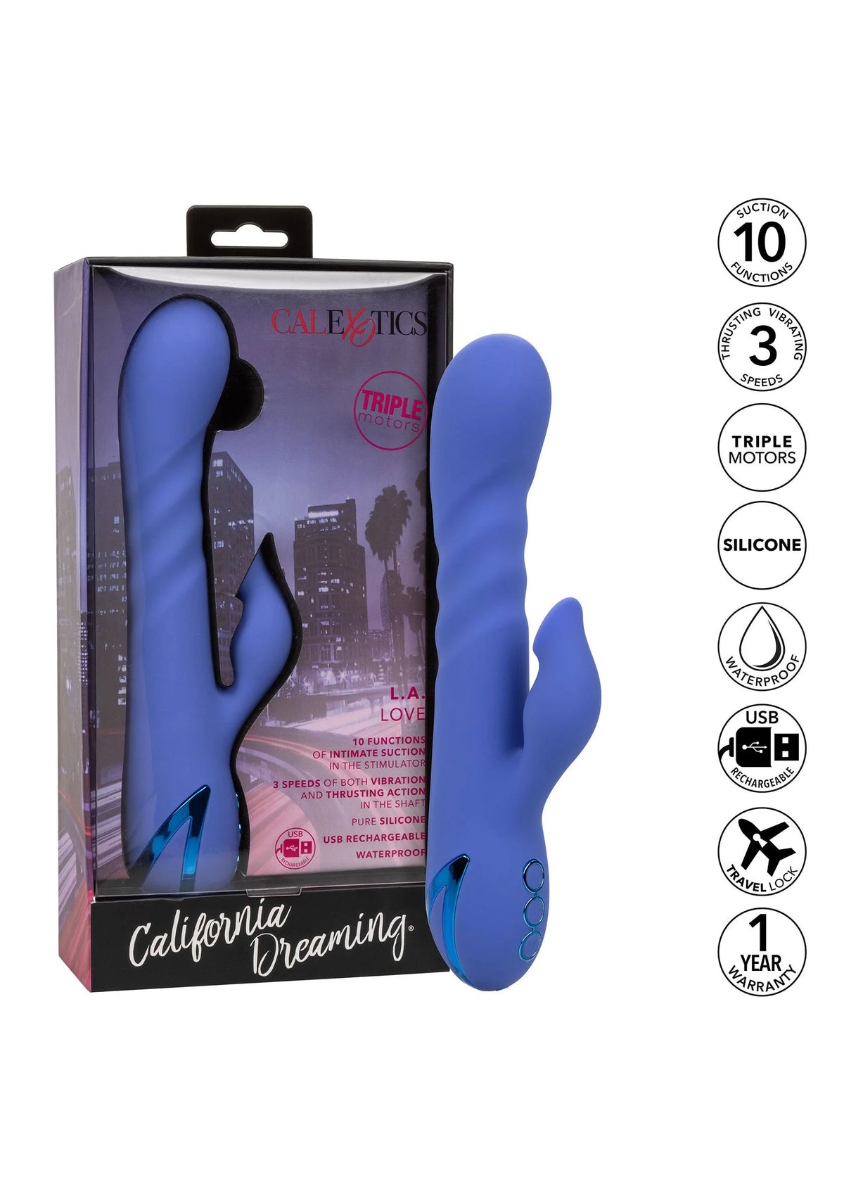 Bestel: California Dreaming L.A. Love by CalExotics - bij Happytoys: de erotische sex webshop | liever Happy dan Easy ⭐⭐⭐⭐⭐