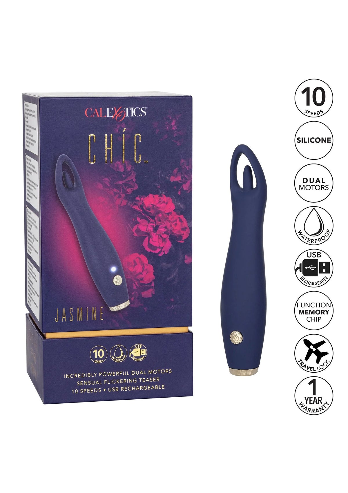 Bestel: Chíc Jasmine by CalExotics - bij Happytoys: de erotische sex webshop | liever Happy dan Easy ⭐⭐⭐⭐⭐