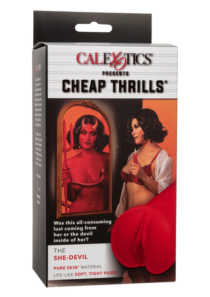 Bestel: Cheap Thrills The She - Devil Masturbator Stroker by CalExotics - bij Happytoys: de erotische sex webshop | liever Happy dan Easy ⭐⭐⭐⭐⭐