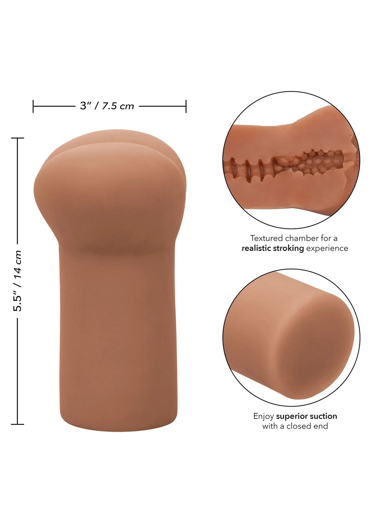 Bestel: Cheap Thrills The Rookie Stroker Masturbator by CalExotics - bij Happytoys: de erotische sex webshop | liever Happy dan Easy ⭐⭐⭐⭐⭐