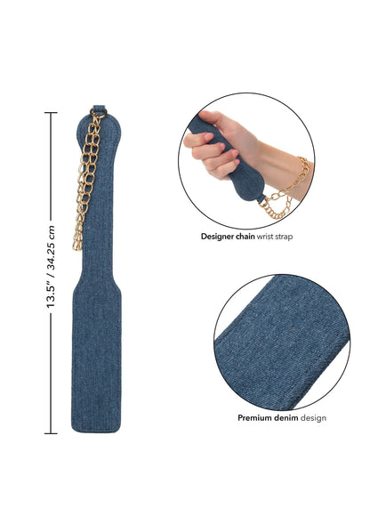 Bestel: Ride 'em Premium Denim Collection Paddle by CalExotics - bij Happytoys: de erotische sex webshop | liever Happy dan Easy ⭐⭐⭐⭐⭐