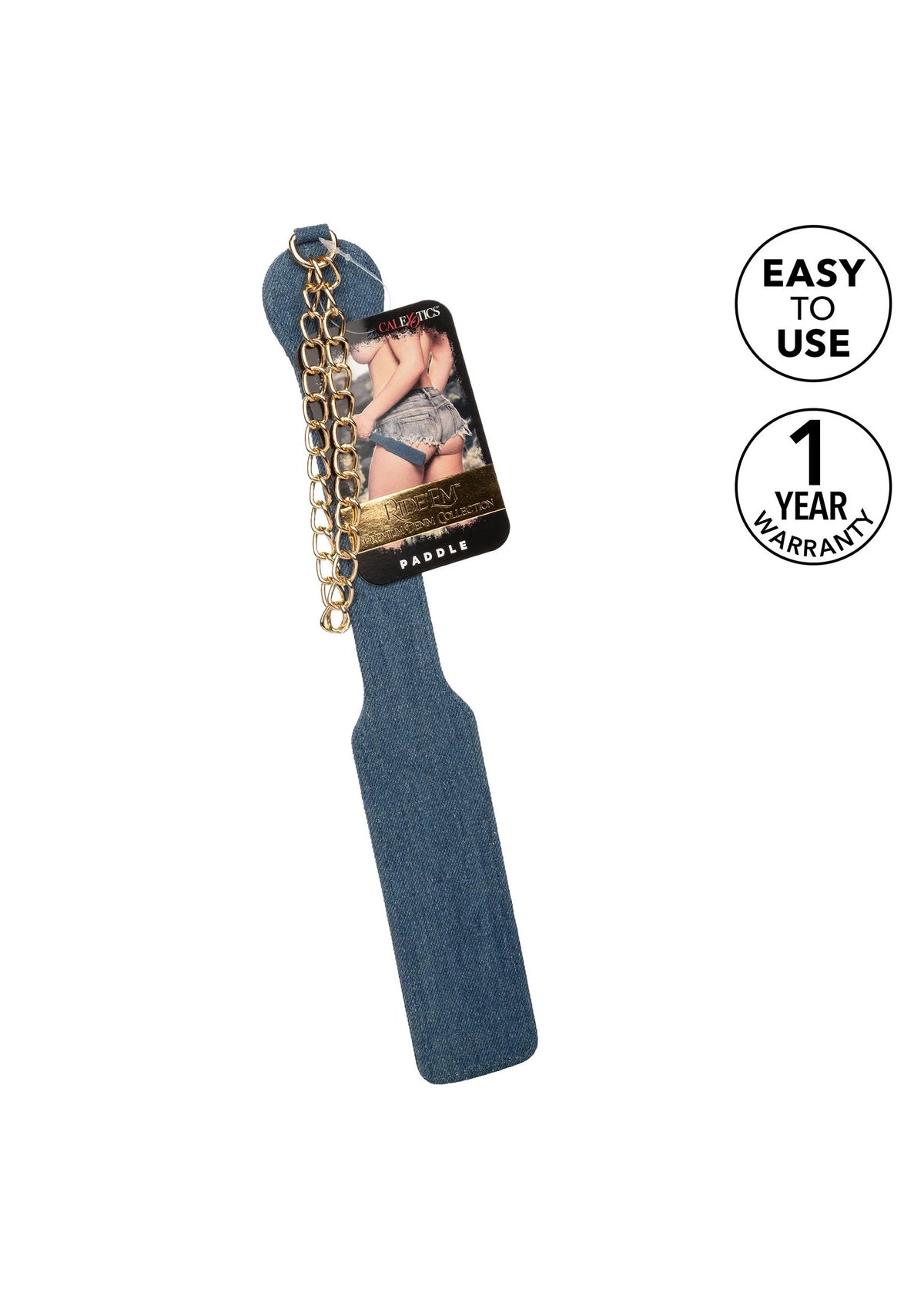 Bestel: Ride 'em Premium Denim Collection Paddle by CalExotics - bij Happytoys: de erotische sex webshop | liever Happy dan Easy ⭐⭐⭐⭐⭐