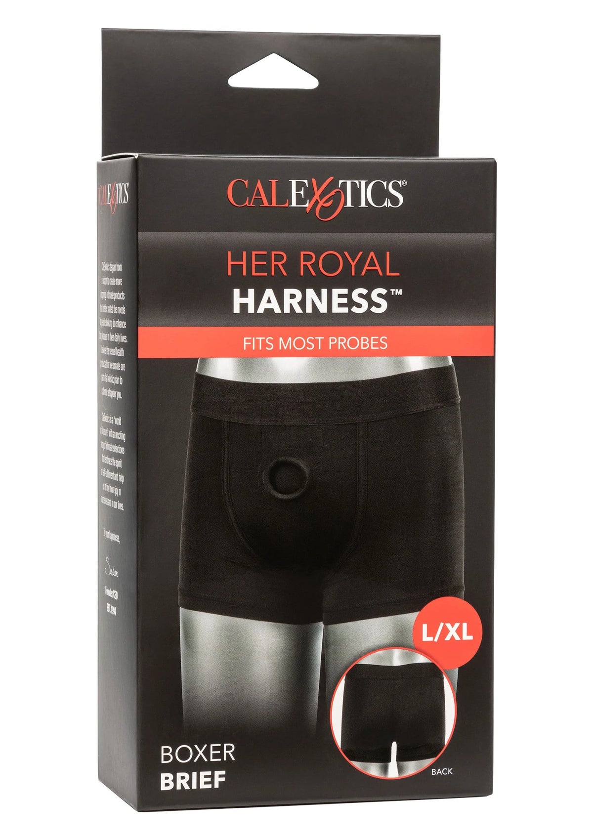 Bestel: Boxer Brief voor Strap - On by CalExotics - bij Happytoys: de erotische sex webshop | liever Happy dan Easy ⭐⭐⭐⭐⭐ - S/M - 14693 - BLACK - S/M