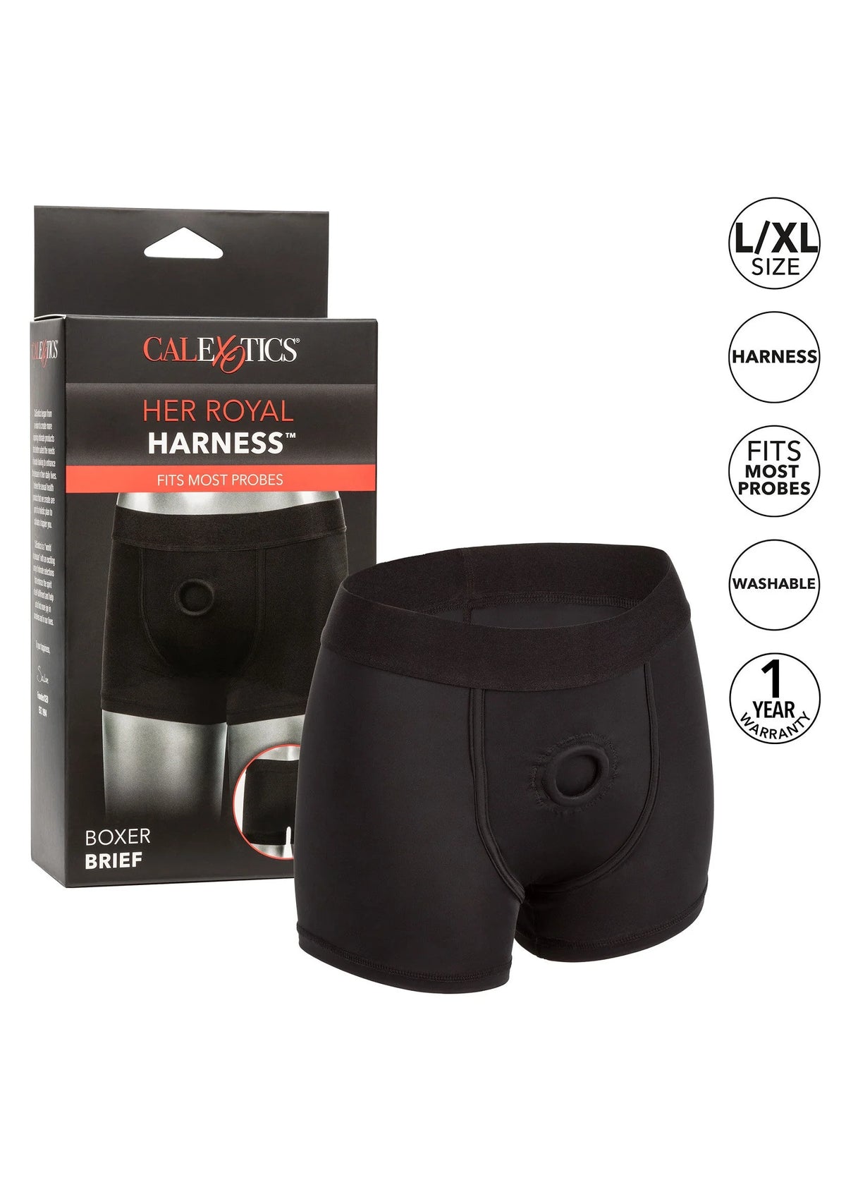 Bestel: Boxer Brief voor Strap - On by CalExotics - bij Happytoys: de erotische sex webshop | liever Happy dan Easy ⭐⭐⭐⭐⭐