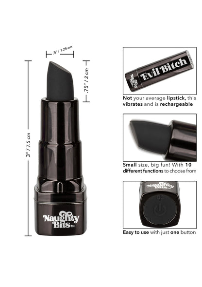 Bestel: Naughty Bits Evil Bitch Lipstick Vibrator by CalExotics - bij Happytoys: de erotische sex webshop | liever Happy dan Easy ⭐⭐⭐⭐⭐