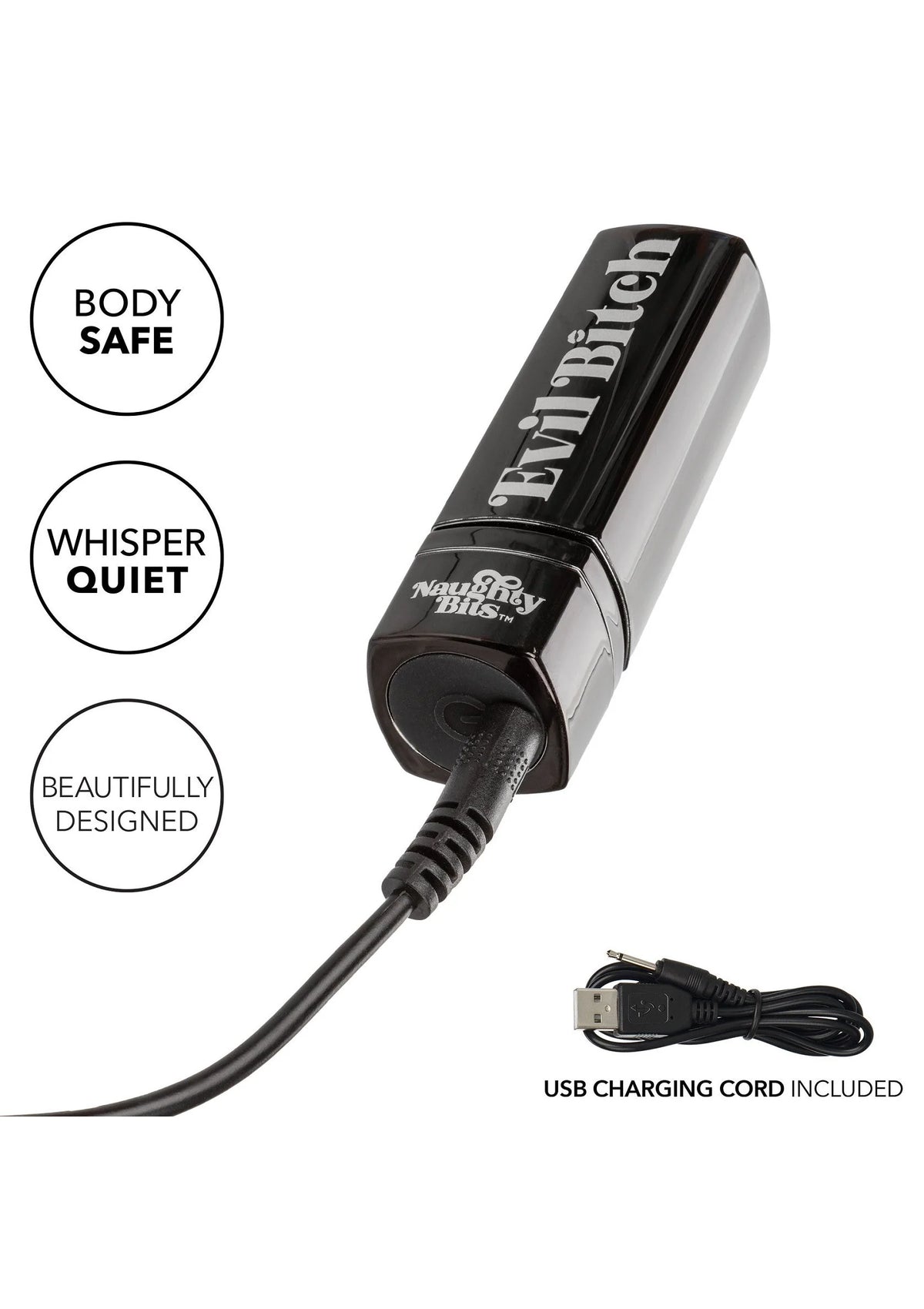 Bestel: Naughty Bits Evil Bitch Lipstick Vibrator by CalExotics - bij Happytoys: de erotische sex webshop | liever Happy dan Easy ⭐⭐⭐⭐⭐