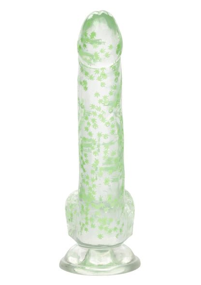 Bestel: Naughty Bits I Leaf Dick Glow - In - The - Dark Weed Leaf Dildo by CalExotics - bij Happytoys: de erotische sex webshop | liever Happy dan Easy ⭐⭐⭐⭐⭐
