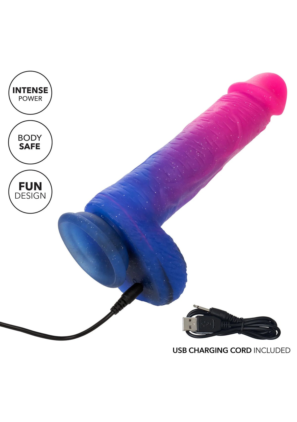 Bestel: Naughty Bits Ombré Hombre XL Vibrating Dildo by CalExotics - bij Happytoys: de erotische sex webshop | liever Happy dan Easy ⭐⭐⭐⭐⭐