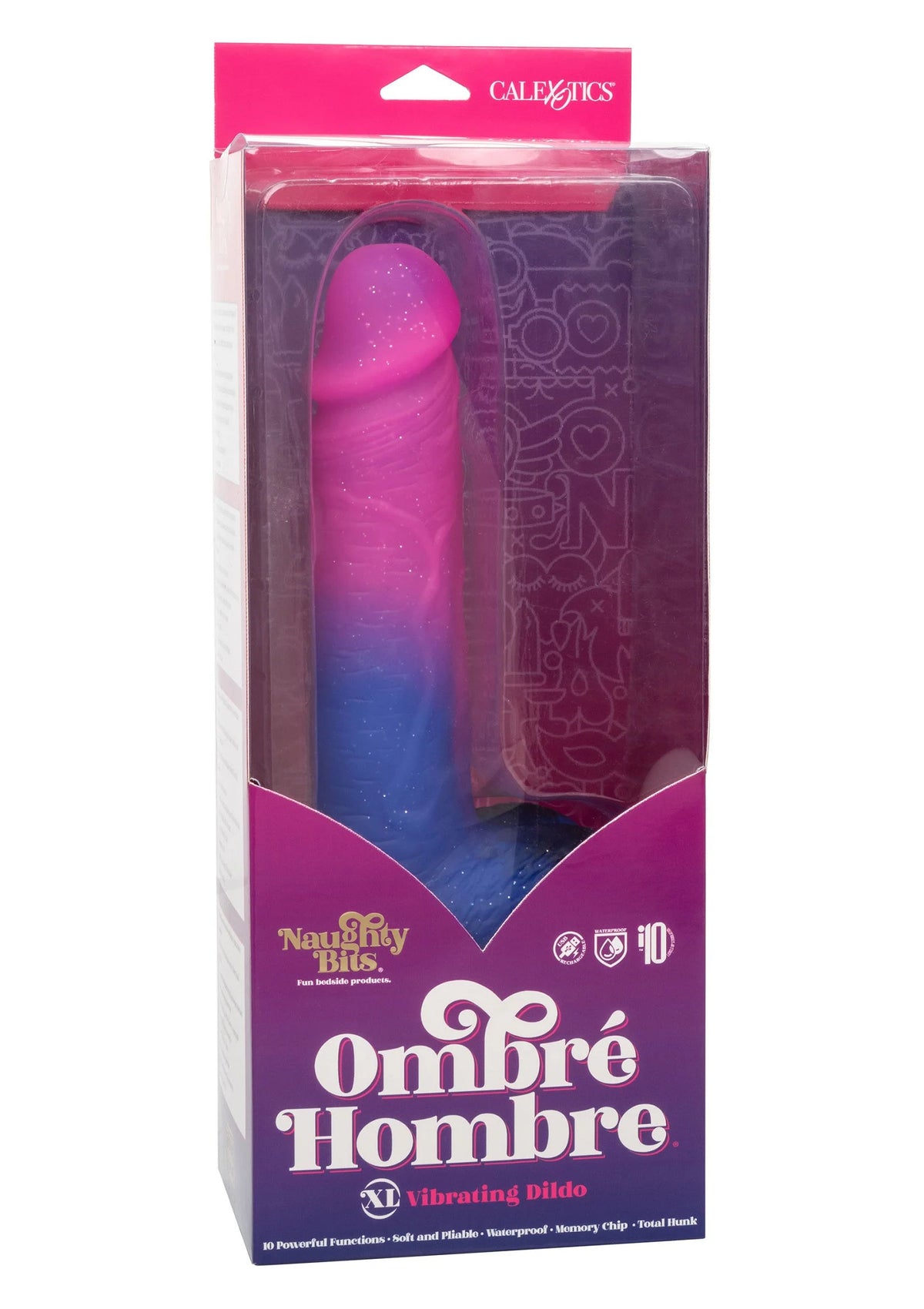 Bestel: Naughty Bits Ombré Hombre XL Vibrating Dildo by CalExotics - bij Happytoys: de erotische sex webshop | liever Happy dan Easy ⭐⭐⭐⭐⭐
