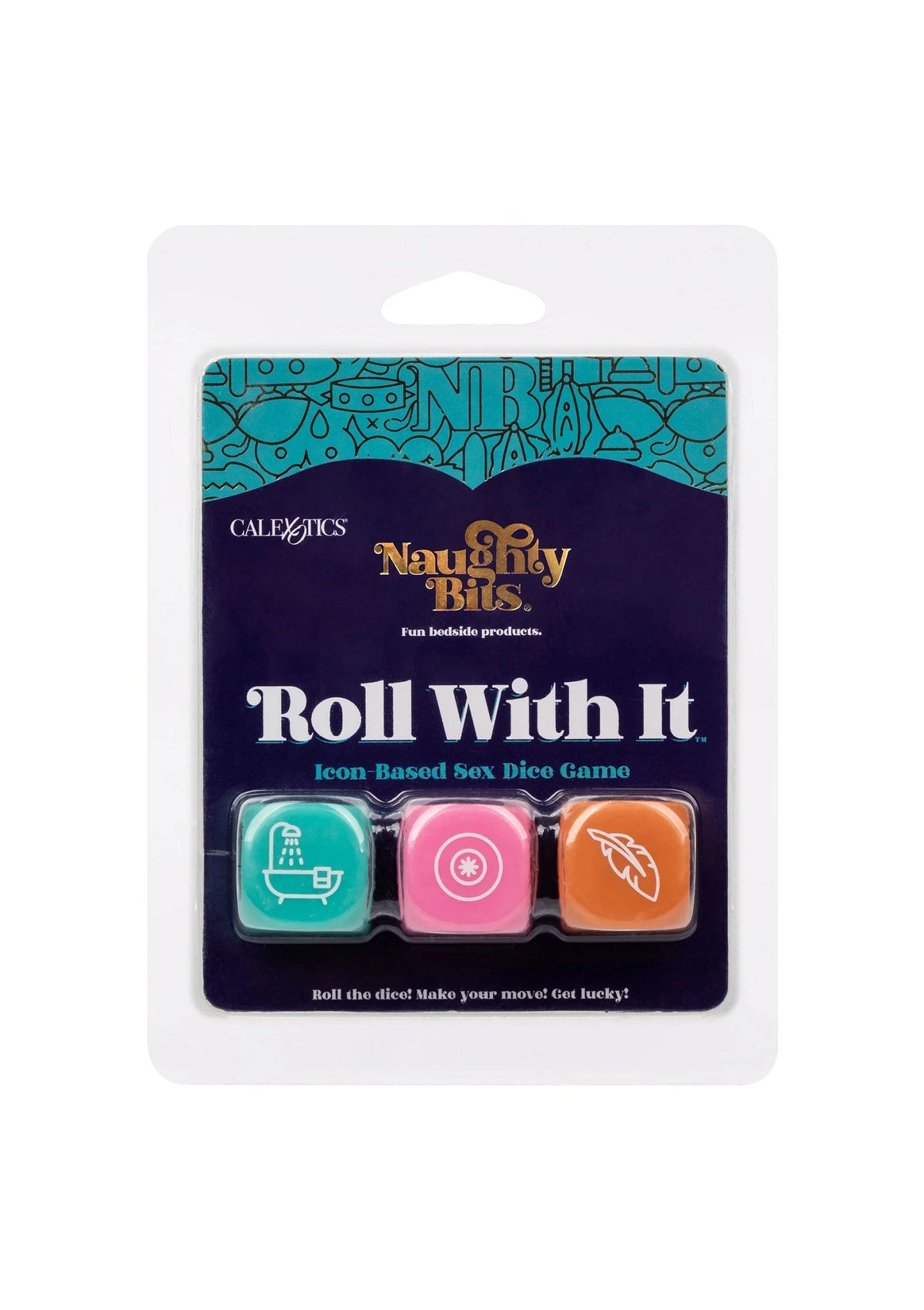 Bestel: Naughty Bits Roll With It Icon - Based Sex Dice Game by CalExotics - bij Happytoys: de erotische sex webshop | liever Happy dan Easy ⭐⭐⭐⭐⭐