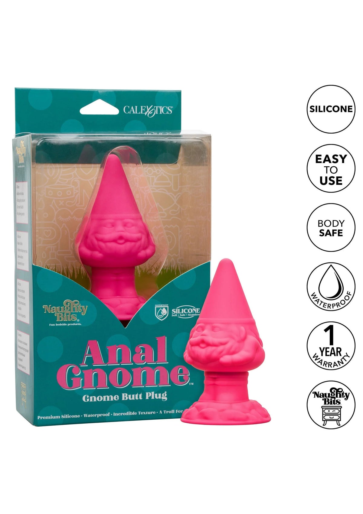Bestel: Naughty Bits Anal Gnome Gnome Butt Plug by CalExotics - bij Happytoys: de erotische sex webshop | liever Happy dan Easy ⭐⭐⭐⭐⭐