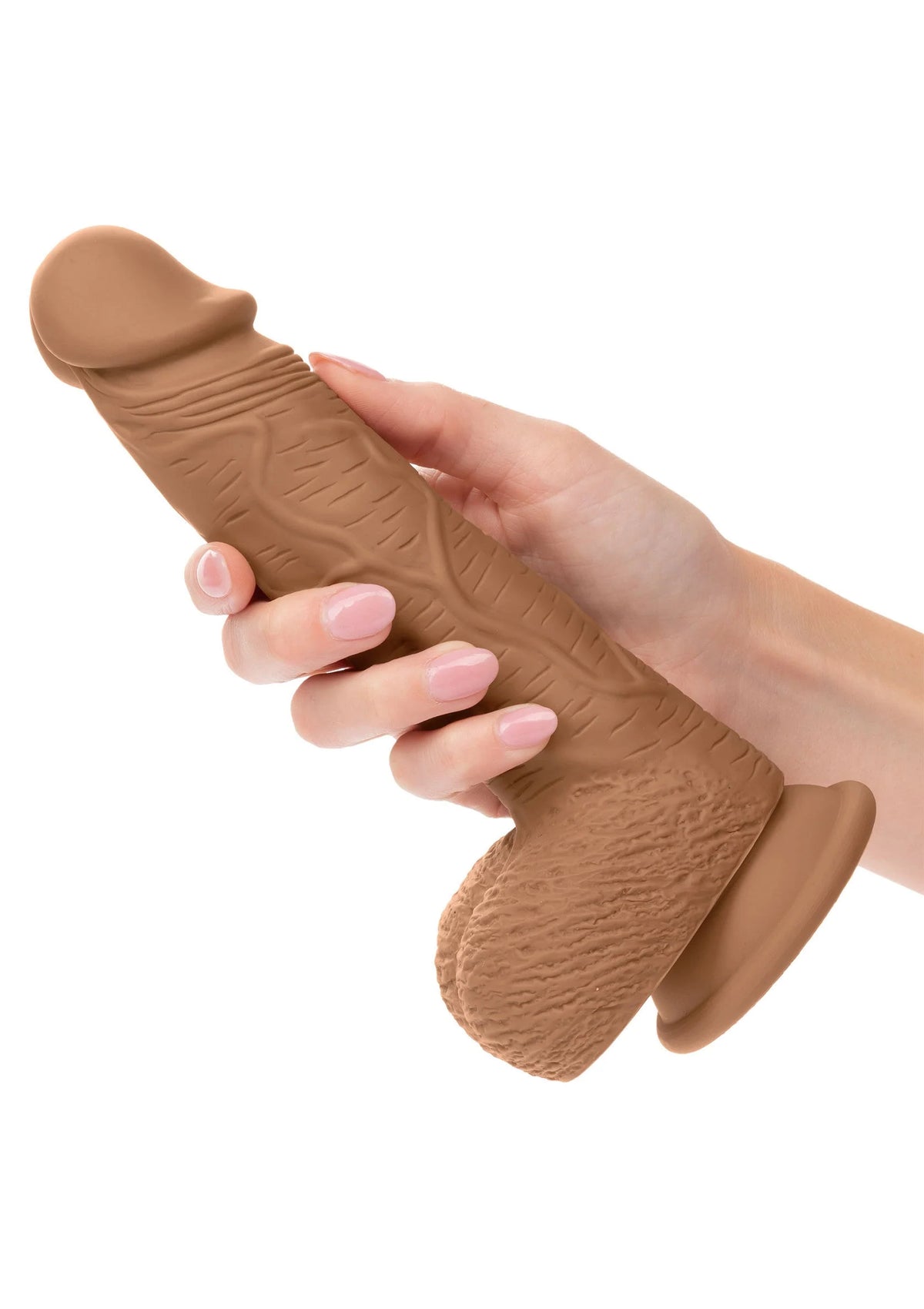 Bestel: Dual Density Silicone Stud Brown 6.25 inch by CalExotics - bij Happytoys: de erotische sex webshop | liever Happy dan Easy ⭐⭐⭐⭐⭐