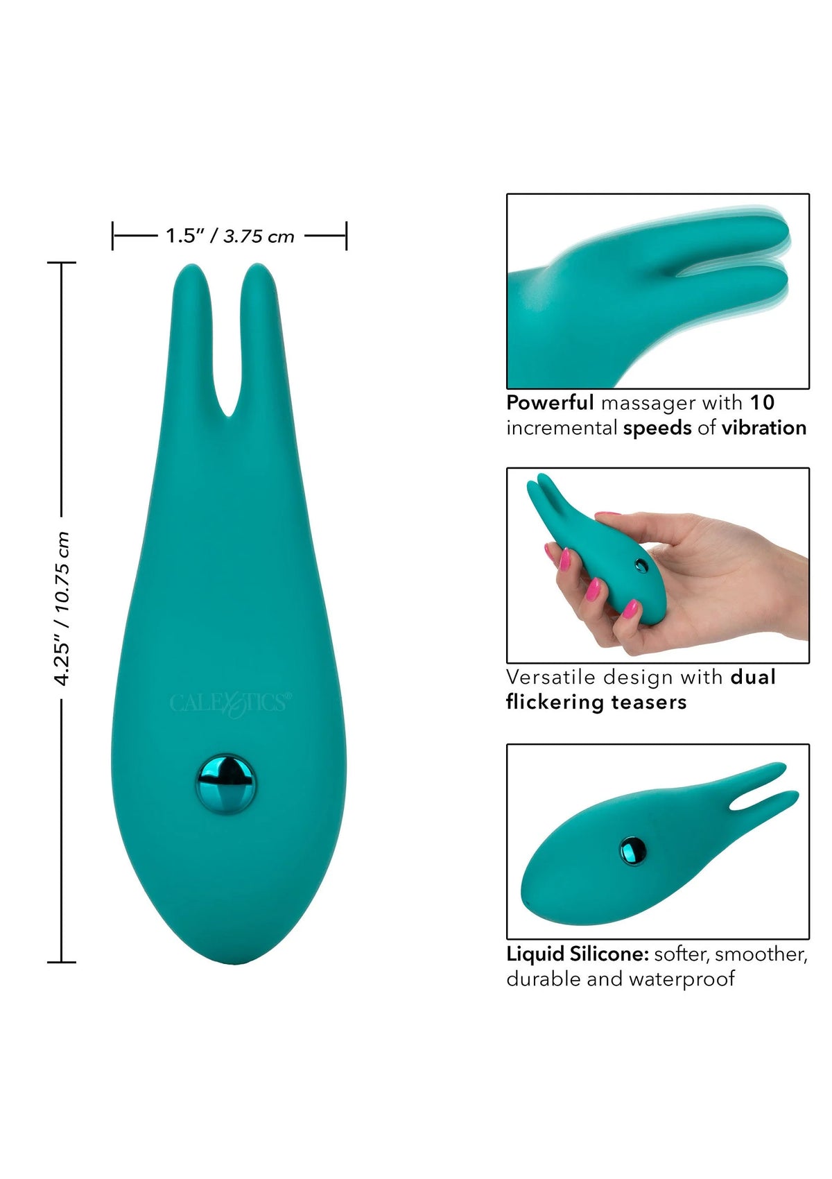 Bestel: Pixies Bunny Vibrator by CalExotics - bij Happytoys: de erotische sex webshop | liever Happy dan Easy ⭐⭐⭐⭐⭐