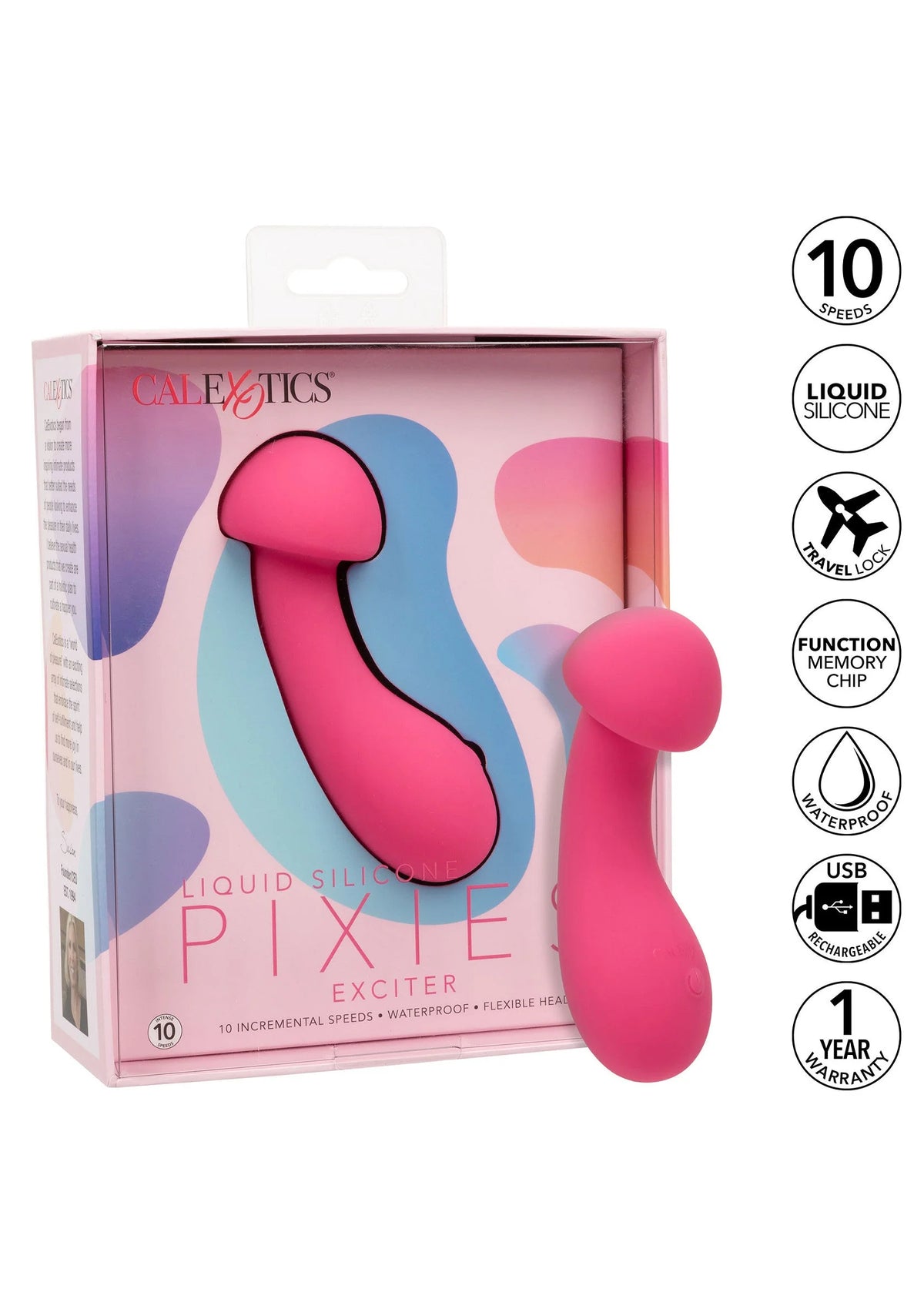 Bestel: Liquid Silicone Pixies Exciter vibrator by CalExotics - bij Happytoys: de erotische sex webshop | liever Happy dan Easy ⭐⭐⭐⭐⭐