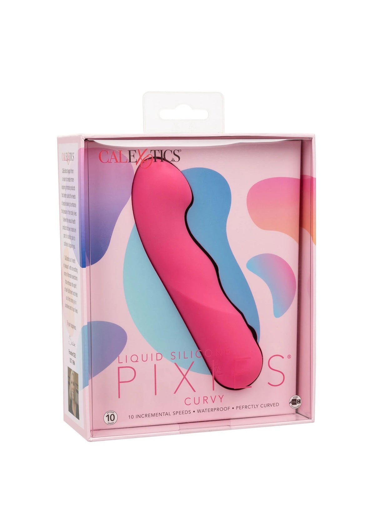 Bestel: Liquid Silicone Pixies Curvy vibrator by CalExotics - bij Happytoys: de erotische sex webshop | liever Happy dan Easy ⭐⭐⭐⭐⭐