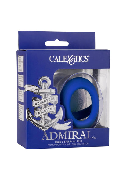 Bestel: Admiral Cock & Ball Dual Ring by CalExotics - bij Happytoys: de erotische sex webshop | liever Happy dan Easy ⭐⭐⭐⭐⭐