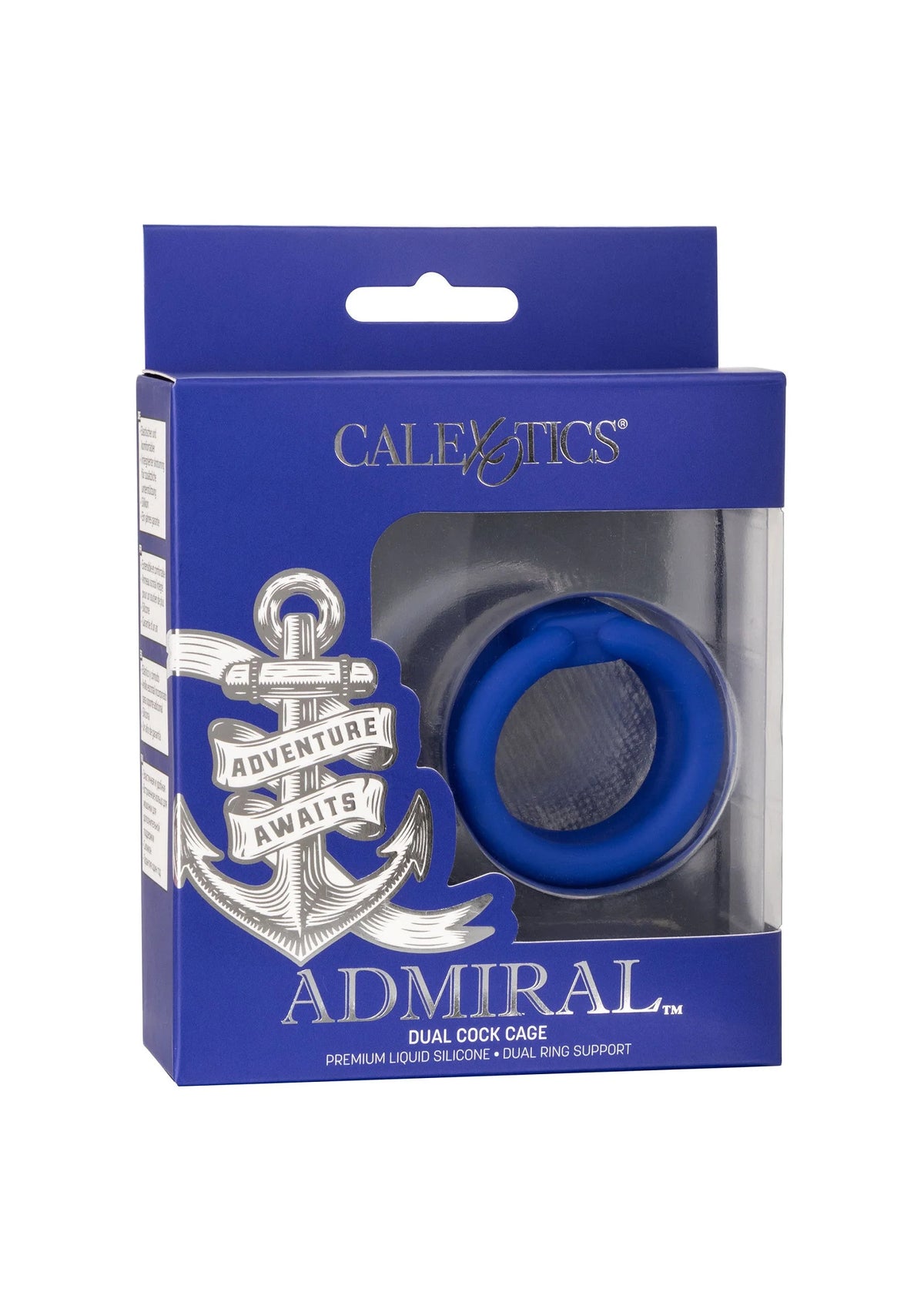 Bestel: Admiral Dual Cock Cage by CalExotics - bij Happytoys: de erotische sex webshop | liever Happy dan Easy ⭐⭐⭐⭐⭐