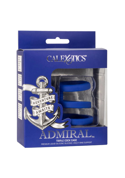 Bestel: CalExotics Admiral Triple Cock Cage - bij Happytoys: de erotische sex webshop | liever Happy dan Easy ⭐⭐⭐⭐⭐