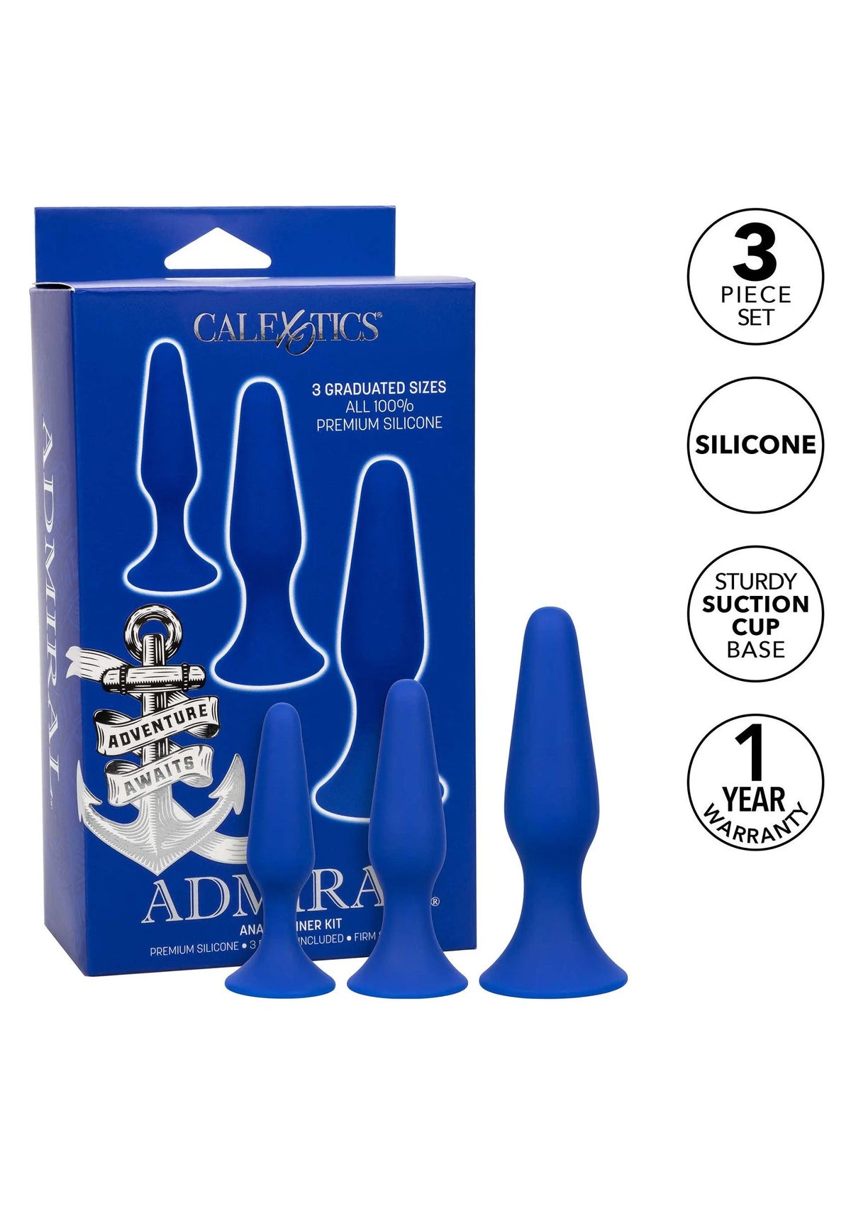 Bestel: Admiral Anal Trainer Kit by CalExotics - bij Happytoys: de erotische sex webshop | liever Happy dan Easy ⭐⭐⭐⭐⭐