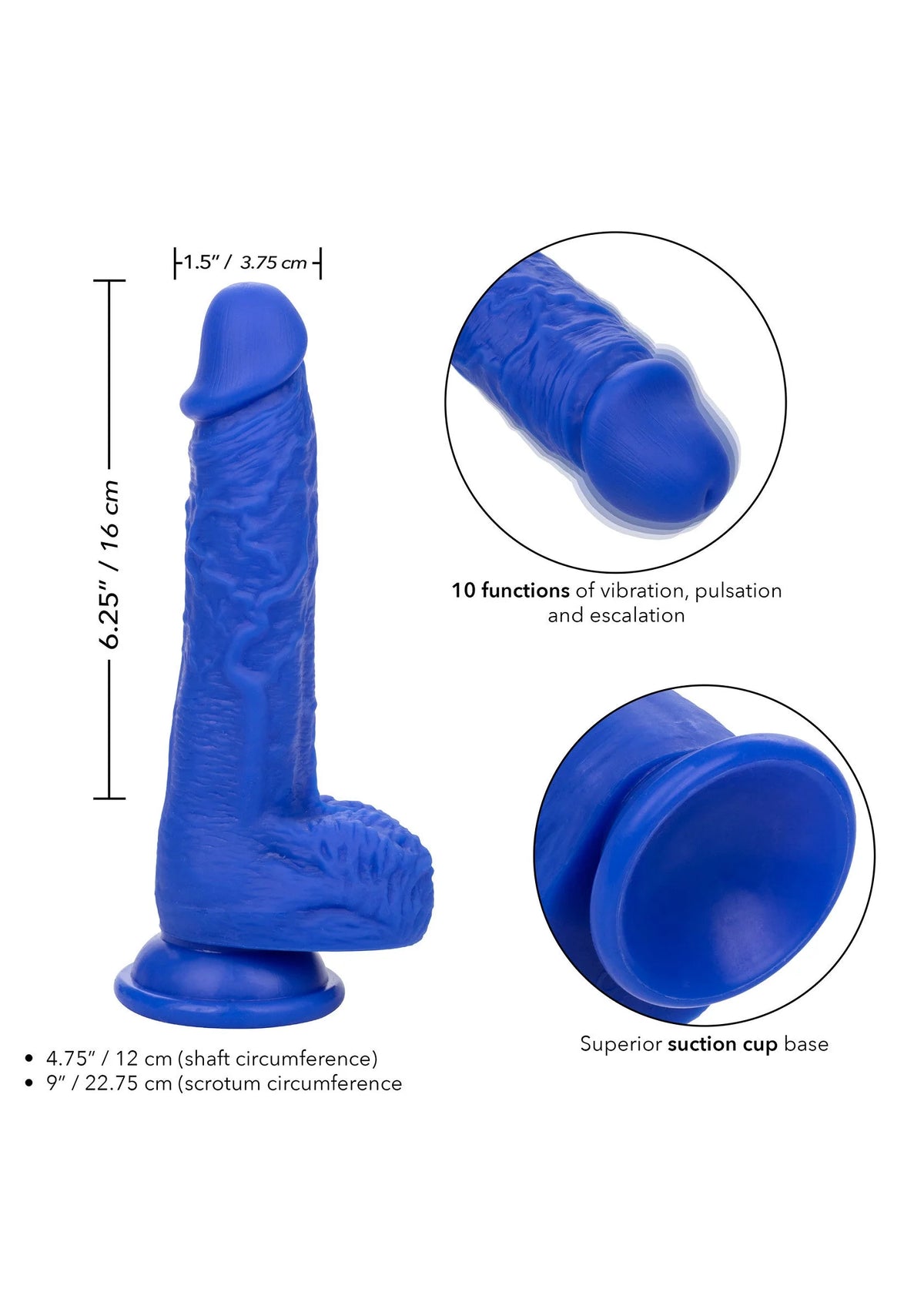 Bestel: Admiral 7” Vibrating Sailor by CalExotics - bij Happytoys: de erotische sex webshop | liever Happy dan Easy ⭐⭐⭐⭐⭐