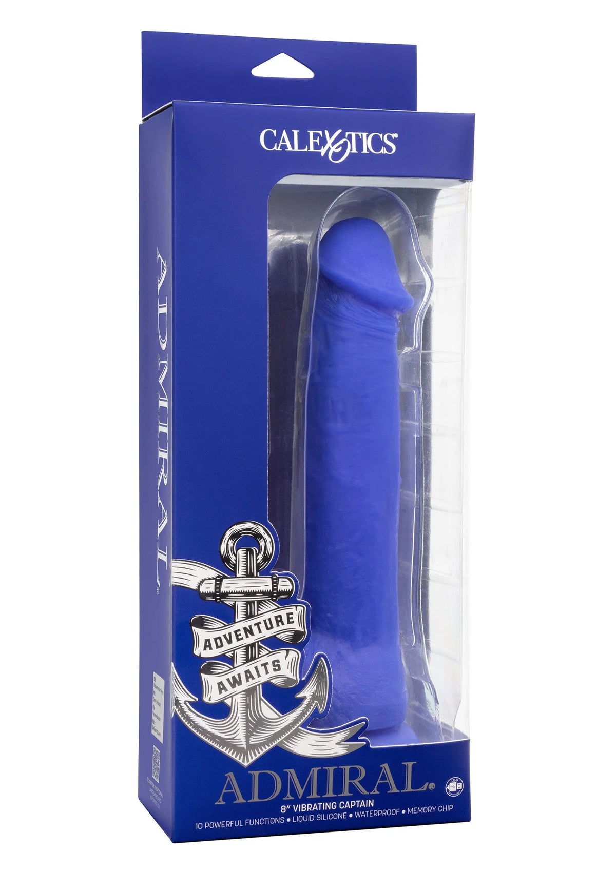 Bestel: Admiral 8” Vibrating Captain by CalExotics - bij Happytoys: de erotische sex webshop | liever Happy dan Easy ⭐⭐⭐⭐⭐