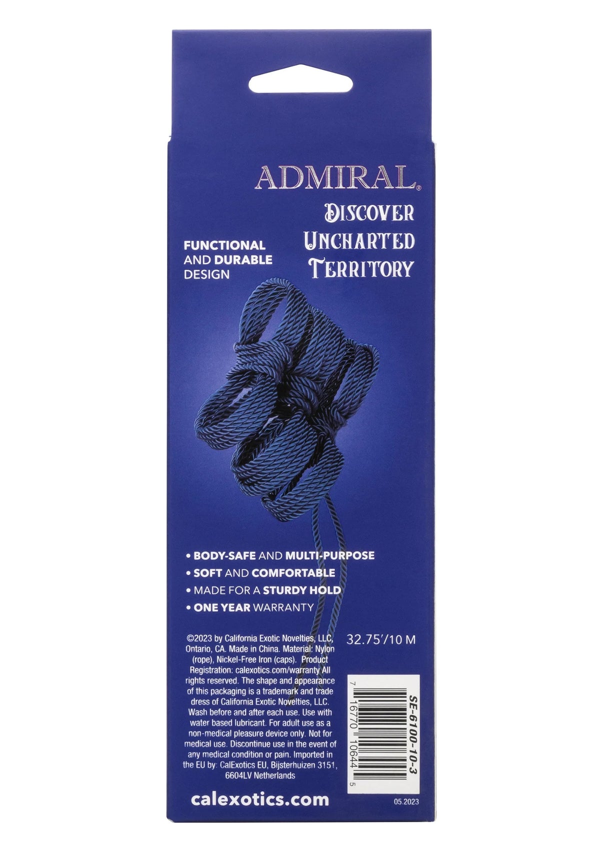 Bestel: Admiral Rope 32.75’/10 M byCalExotics - bij Happytoys: de erotische sex webshop | liever Happy dan Easy ⭐⭐⭐⭐⭐