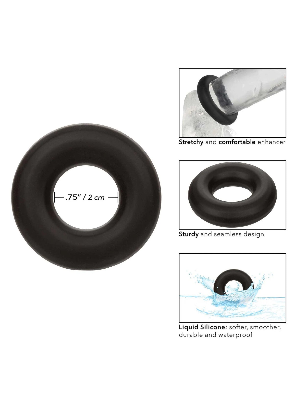 Bestel: Alpha Prolong Medium Ring by CalExotics - bij Happytoys: de erotische sex webshop | liever Happy dan Easy ⭐⭐⭐⭐⭐