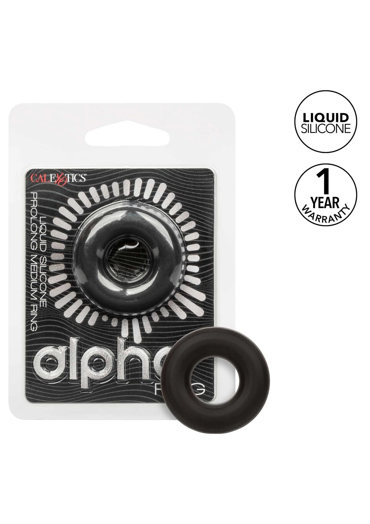 Bestel: Alpha Prolong Medium Ring by CalExotics - bij Happytoys: de erotische sex webshop | liever Happy dan Easy ⭐⭐⭐⭐⭐