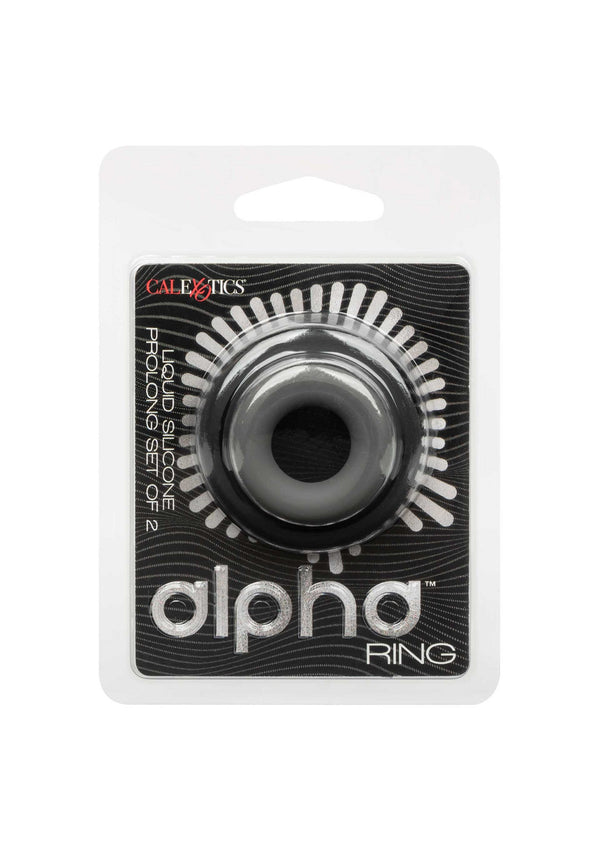 Bestel: Alpha Prolong Set Of 2 cockrings by CalExotics Alpha - bij Happytoys: de erotische sex webshop | liever Happy dan Easy ⭐⭐⭐⭐⭐