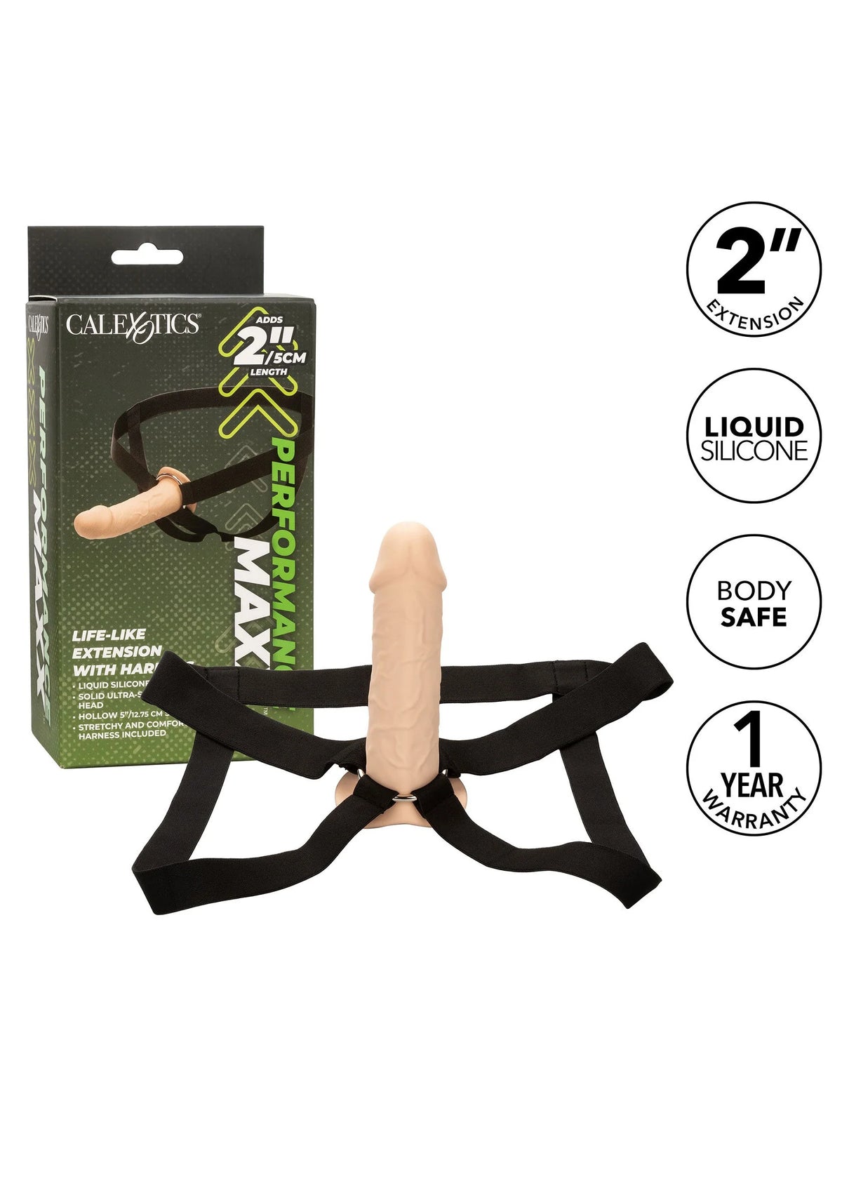 Bestel: Life - Like Extension W Harness by CalExotics - bij Happytoys: de erotische sex webshop | liever Happy dan Easy ⭐⭐⭐⭐⭐