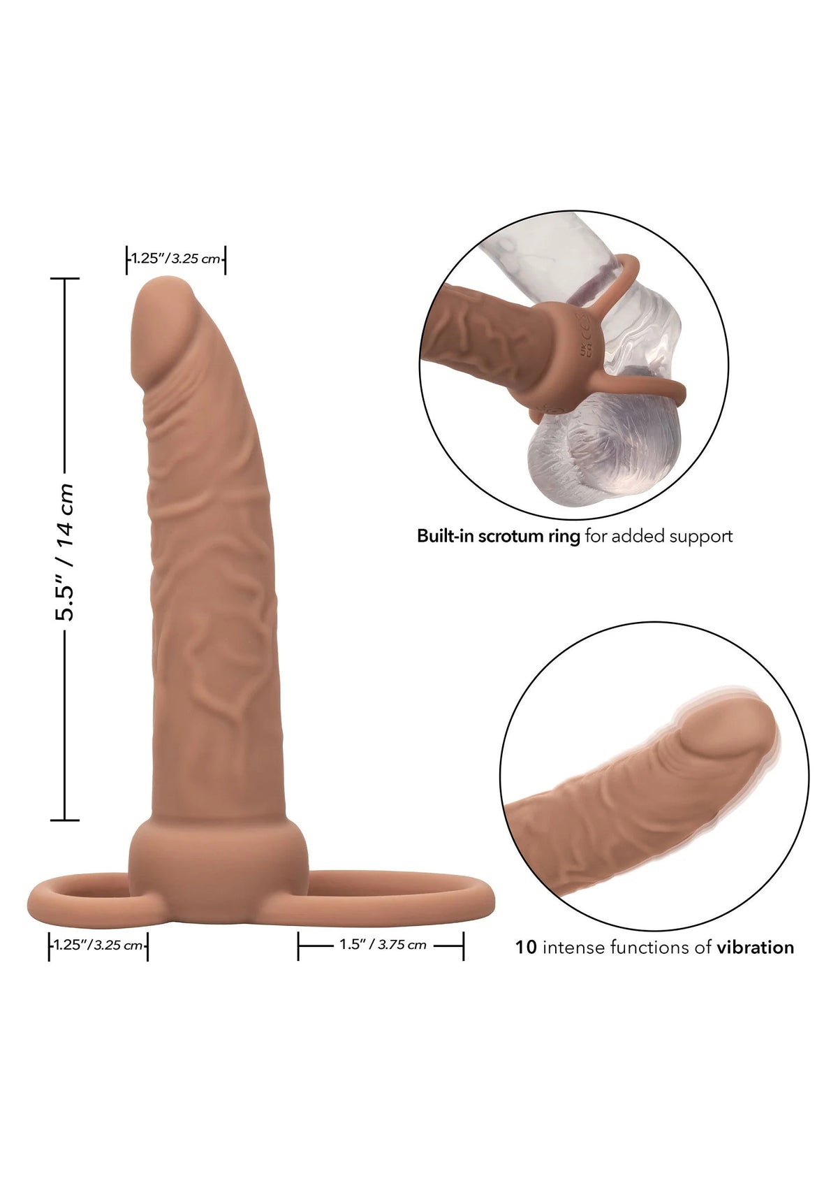 Bestel: Rechargeable Dual Penetrator by CalExotics - bij Happytoys: de erotische sex webshop | liever Happy dan Easy ⭐⭐⭐⭐⭐