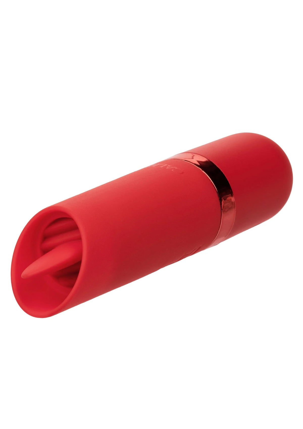 Bestel: Kyst Flicker mini lipstick vibrator met tong by CalExotics - bij Happytoys: de erotische sex webshop | liever Happy dan Easy ⭐⭐⭐⭐⭐ - Default Title - 14923 - RED