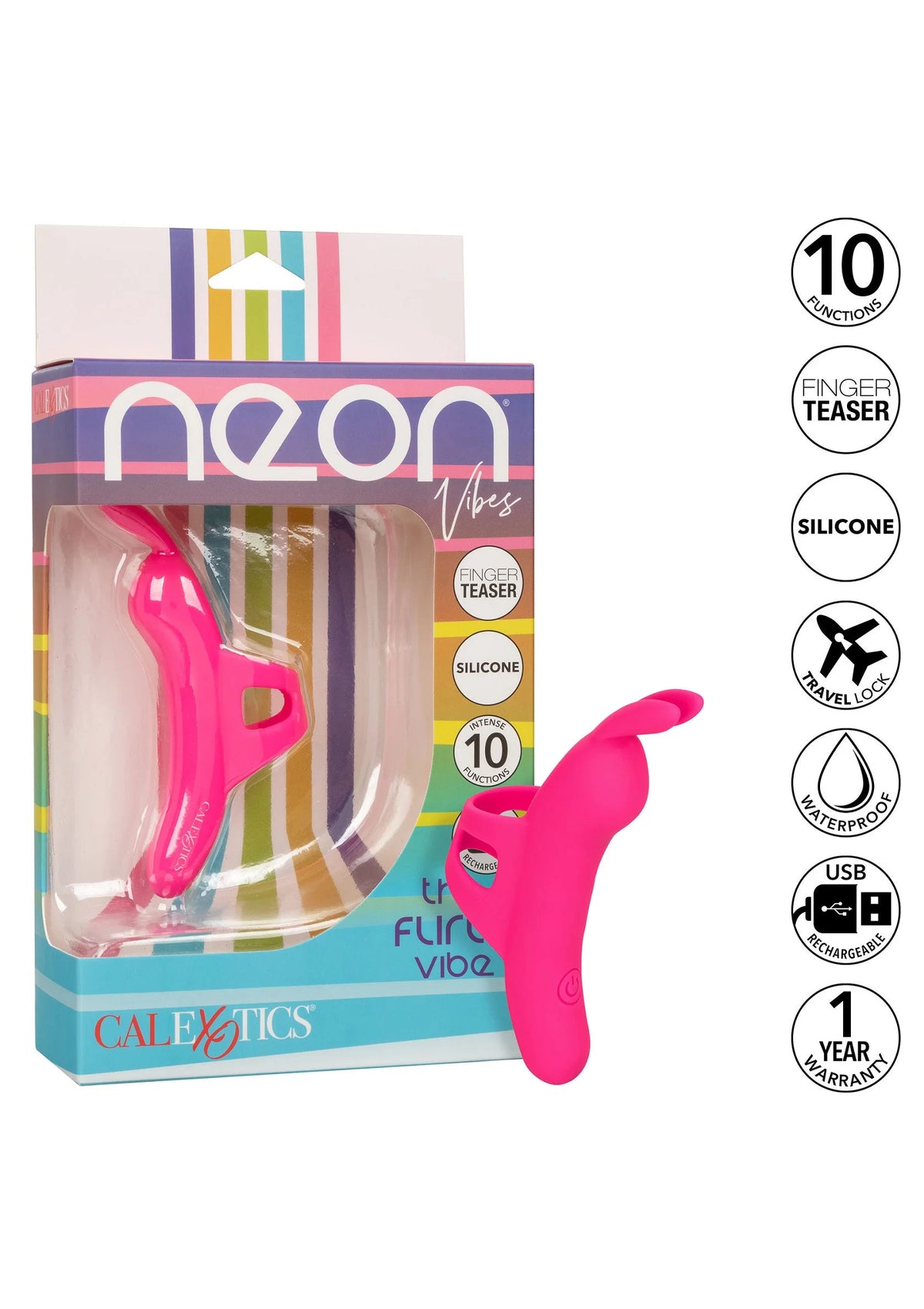 Bestel: The Flirty Vibe by CalExotics Neon Vibes - bij Happytoys: de erotische sex webshop | liever Happy dan Easy ⭐⭐⭐⭐⭐