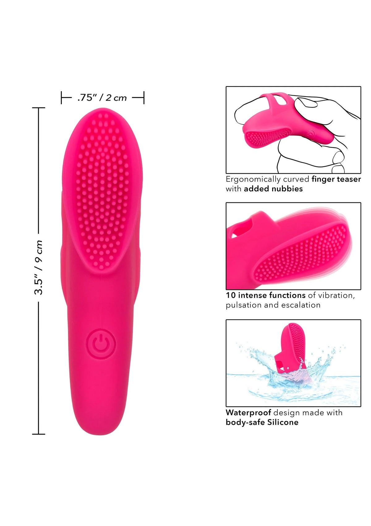 Bestel: Neon Vibes The Nubby Vibe by CalExotics - bij Happytoys: de erotische sex webshop | liever Happy dan Easy ⭐⭐⭐⭐⭐