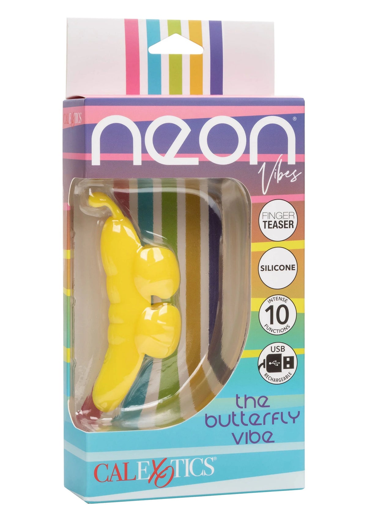 Bestel: Neon Vibes The Butterfly Vibe by CalExotics - bij Happytoys: de erotische sex webshop | liever Happy dan Easy ⭐⭐⭐⭐⭐