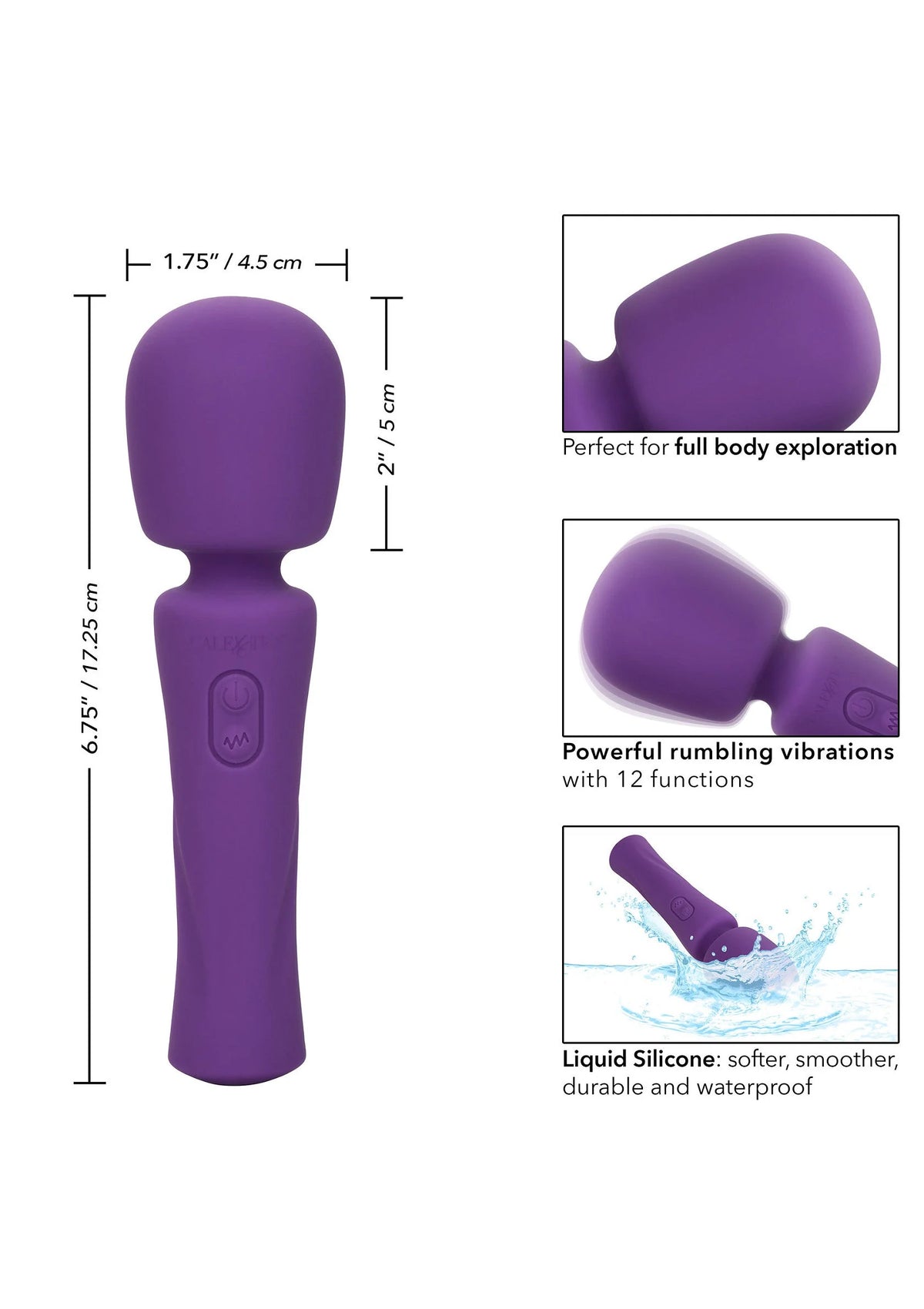 Bestel: Stella Liquid Silicone Massager by CalExotics - bij Happytoys: de erotische sex webshop | liever Happy dan Easy ⭐⭐⭐⭐⭐